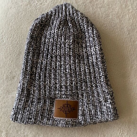 True Gear North Black Speckled Beanie Hat - OS - Unisex - Picture 2 of 5